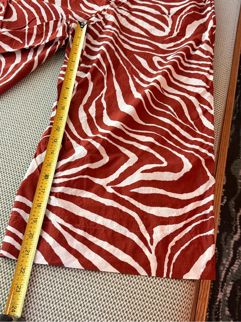Banana Republic Rust and White Zebra Jumpsuit Size M #146 - Picture 7 of 17